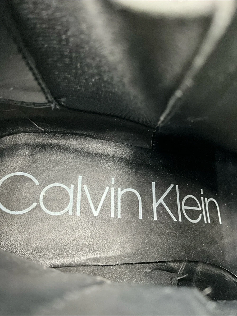 Calvin Klein Boots Size 10 Snakeskin Pattern Ankle Boots Never Worn